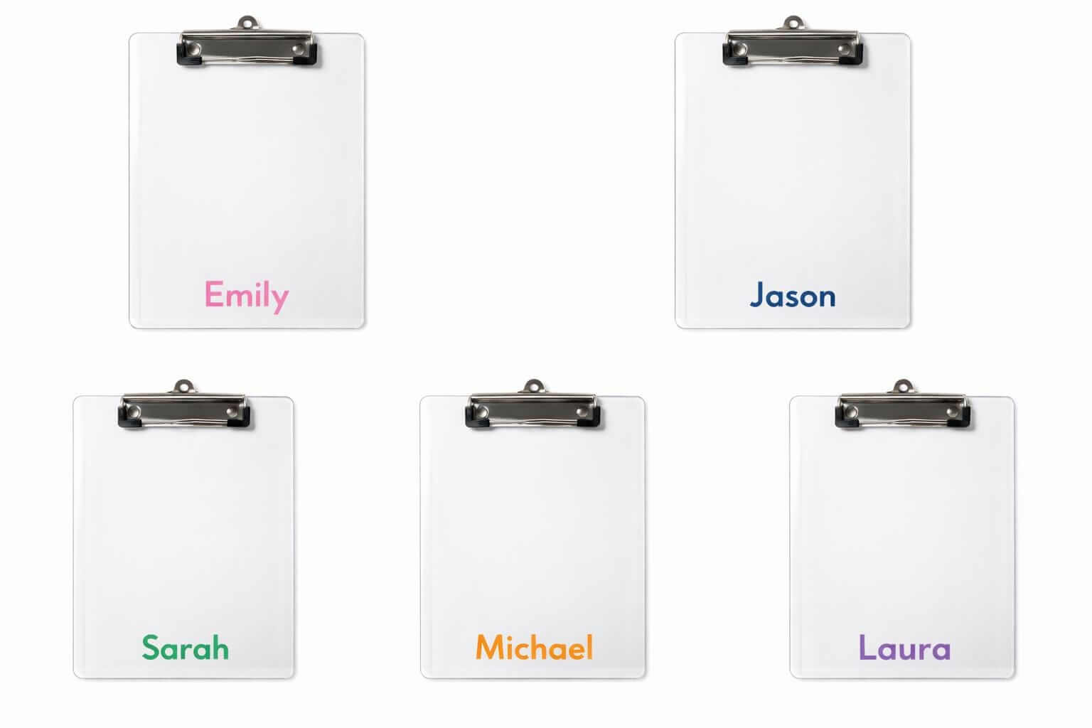 Personalized Clear Acrylic Clipboard – Custom Name Office Accessory-Digital Chaotik