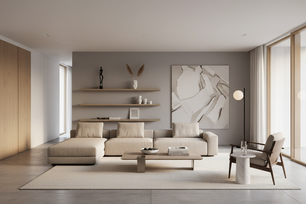 SOMETHING MODERN AND MINIMALIST FEATURING SOME OF OUR PRODUCTS IN AN ELEGANTLY DESIGNED LIVING SPACE
